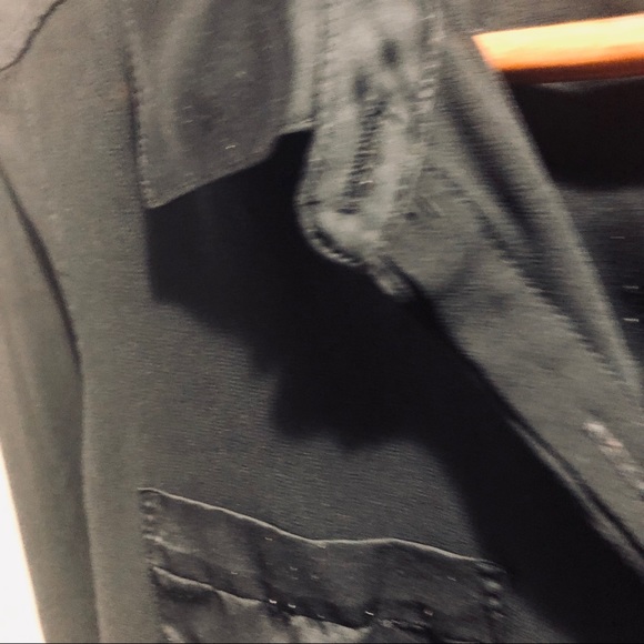 Sheer Black GUESS Button-up - Picture 4 of 5